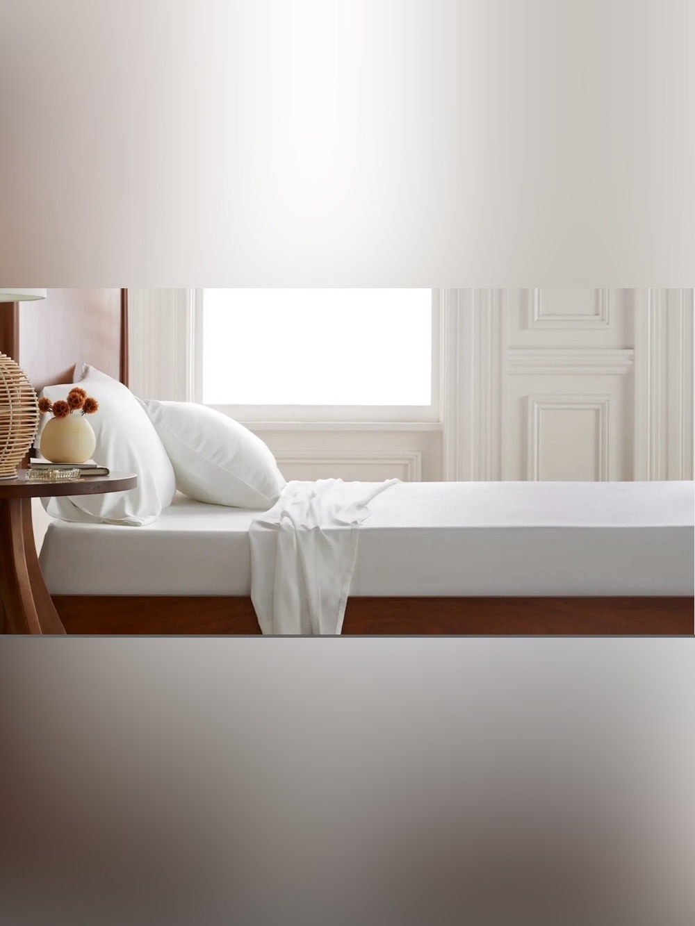 NWT Quince Bamboo 4 Pc Sheet Set, Cal King (White) MSRP $154